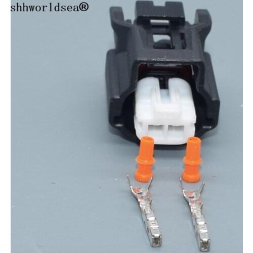 Shhworldsea 2/5/10/30/50/100set 2 Pin car Waterproof Automotive Connector auto Electrical Sealed Female Plug 6189-7523 For Honda
