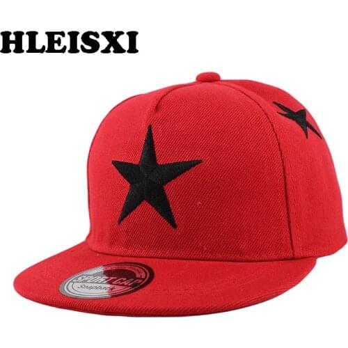 HLEISXI Top Fashion Children Baseball Caps Summer Star Boys Cap For Girl 3-8 Year Old Casual Hats Adjustable Polyester Snapback