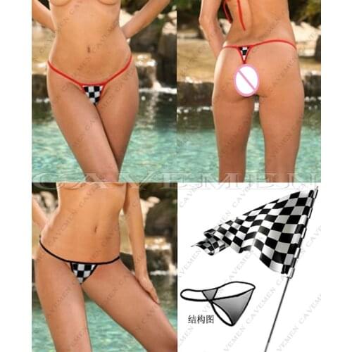 Black and white The flag of the match * 3709 *Thongs G-string Underwear Panties Briefs For Ladies T-back,Free Shipping