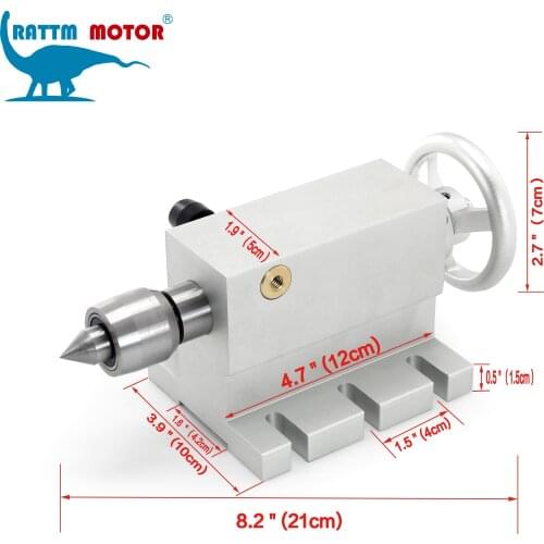 CNC Tailstock for Rotary Axis( A axis, Fourth Axis the Axis of Rotation Parts--Tail Top, 4Axis Dividing Head CNC Router accessor