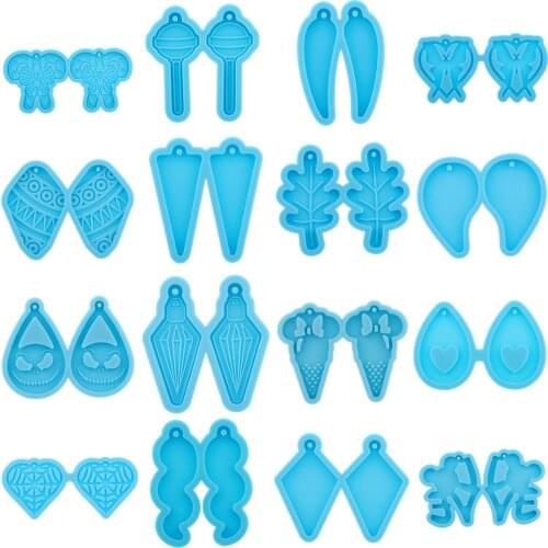 Epoxy Resin Mold Handmade Earrings Pendant Casting Silicone Mould for DIY Epoxy Resin Crafts Jewelry Making Tool