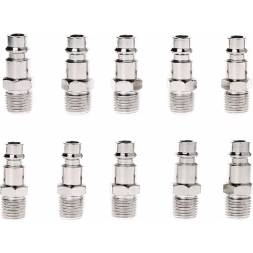 4X7B Euro Air Line Hose Fitting Connector Quick Release 1/4 Inch BSP Male Thread