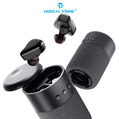 Ms Headset Headphones With Speaker Charging Box Outdoor In-Ear Touch Bluetooth-Compatible Earbuds Earphones Waterproof Headsets