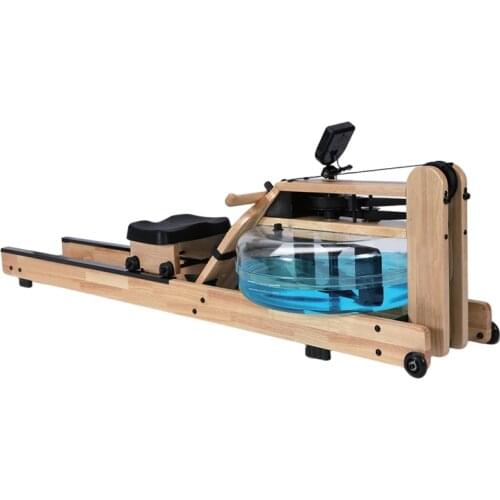 OEM Custom Solid Wood Double Track Water Resistance Rowing Machine Home Smart Aerobic Exercise Fitness Equipment