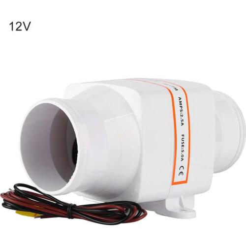 Boat boat marine yacht 3inch In-Line Marine Bilge Air Blower Mute Strong Ventilation Fan for Yacht Boat RV rod