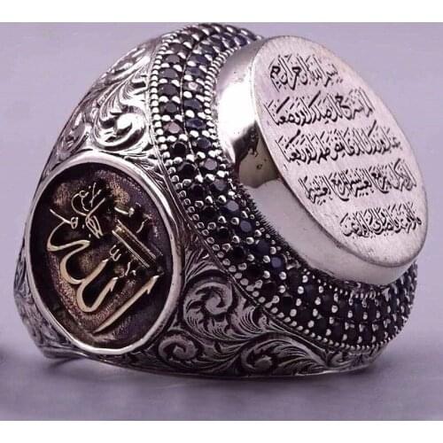 Vintage Silver Plated Mens Rings Dragon Large Carving Stainless Steel Chunky Ring Personality Silver Color Male Jewelry Gift