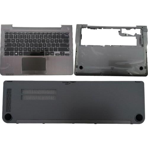 NEW Palmrest Upper Case US UK Keyboard Touchpad/Bottom Case/Hard drive cover For Samsung NP530U3C 530U3B 535U3C 532U3C 535U3B