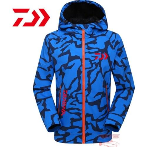 Daiwa Autumn and Winter Waterproof and Breathable Fishing Jacket, Comfortable, Scratch-proof and Warm Hiking Camouflage Jacket