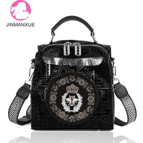 Fashion 3-in-1 Women Backpack High Quality Lady Shoulder Bag Soft Leather Designer Large Capacity Travel School Bags for Girls