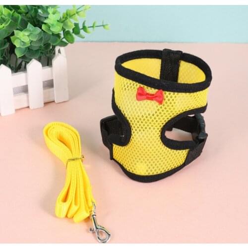 Pet Mesh Soft Harness With Leash Small Animal Vest Lead For Chicken Adjustable Rope With Leash And Matching Belt Hen Pet Vest