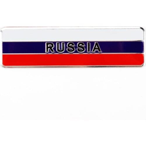 TAIHONGYU Universal 3D Fashion Car Styling Russian Flag Stickers Emblem Badge Decals Car Body Rear Decoration Decal