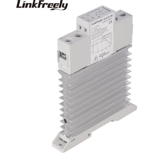 TRD600D25M Integrated Solid State Relay SSR 25A DC To DC In 5V 12V 24V DC Out 24-600V DC Heat Sink Relay Module Din Rail