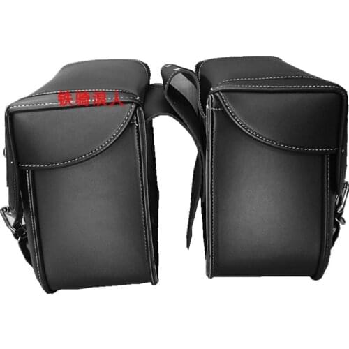 Universal Motorcycle Bag Waterproof Deposit Bag Motorcycle Saddlebags hip bag PU Leather For Suzuki Yamaha Honda