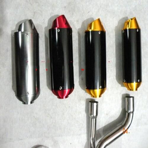 Off-Road Motorcycle Modified CNC Double Exhaust Pipe Muffler