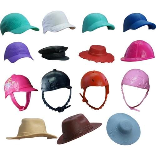 1PC Clothes Xmas Kids Gift 1/6 Doll Accessories Handmade Christmas Hat Scarf for barbie Cute Fashion Hat For Girls Doll Toy Gift