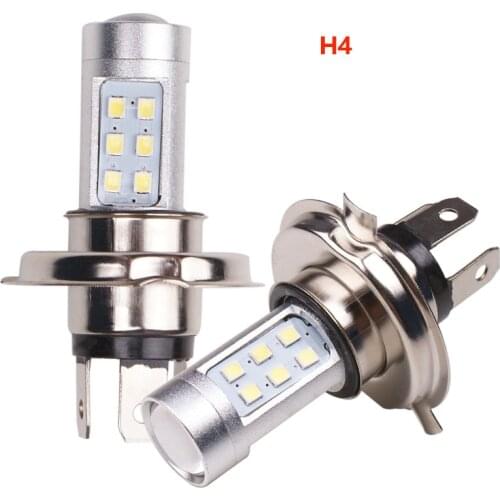 2PCS H4 H7 2835 21SMD LED Fog Lights Bright White Driving Lamp H7 Bulbs