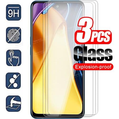 3pcs Tempered Glass For Xiaomi Mi Poco M3 Pro 5G Protective Glass PocoM3 M3Pro Pocophone M 3 Pro 6.5 Phone Screen Protector Film