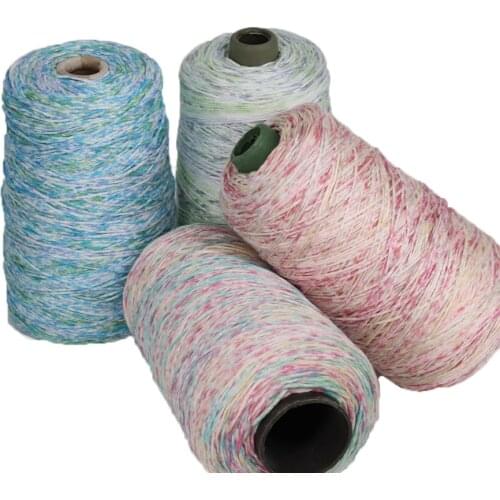 50G 100% Cotton Breathable Moisture Crochet Yarn Soft Dyed Rainbow Thread for Knitting Garment