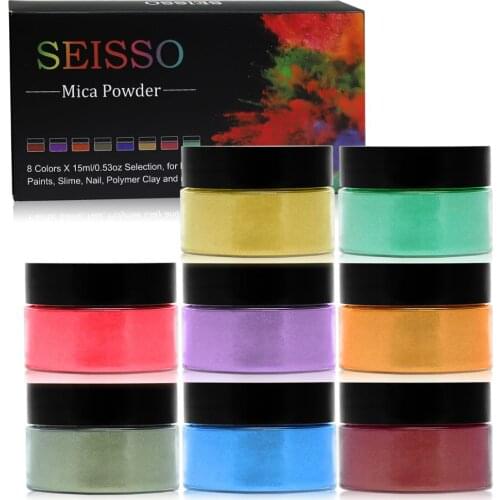 Biutee 15ML 8Colors Acrylic Powder Neon Pigment Crystal Powders Nail Gel For Nail Polish Nail Art Decorations Professional Nail