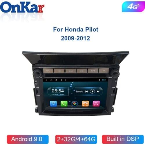 ONKAR 2 Din Android Car Radio For Honda Pilot 2009 2010 2011 2012 Car Multimedia DVD Player GPS Navigation WIFI Bluetooth 4G