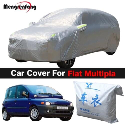 Car Cover Outdoor Sun Shade Anti-UV Rain Snow Resistant Dust Proof Auto Cover For Fiat Multipla