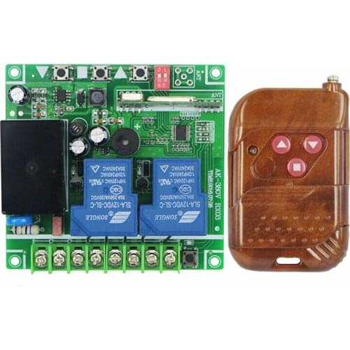 AC 220 V 240 V 250V 380V 2 CH RF Wireless Remote Control High quality for garage door/motor/projection screen/blinds