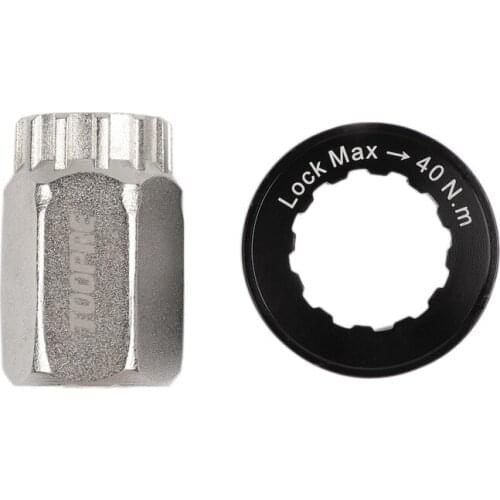 TOOPRE Aluminum Alloy Centerlock Hubs Rotor Adapter MTB Bike Center Lock Disc Cover / Cap Tool Sleeve Kit for Bicycle Parts