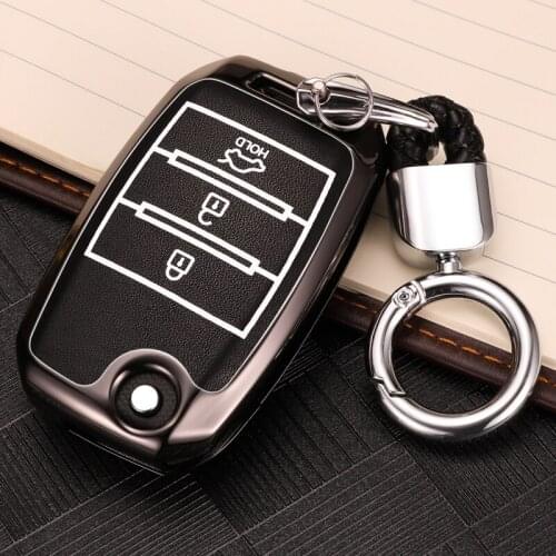Zinc Alloy Car Key Cover Case For Kia Rio Sportage 3 4 QL 2018 2019 Ceed JD Cerato Sorento Optima K3 K5 Picanto Carens Stinger