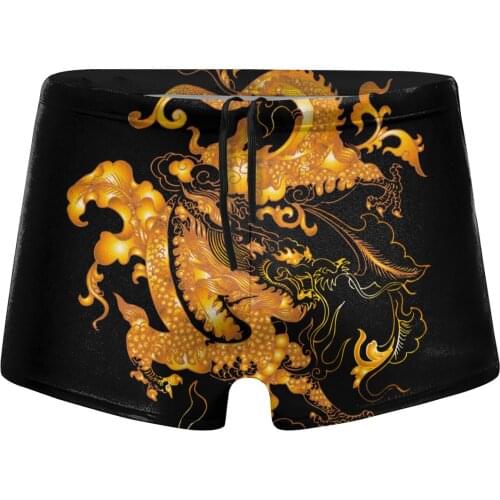 Men Ancient Civilization beach swimming trunks Dragon Tattoo shorts husband for the sea Pool