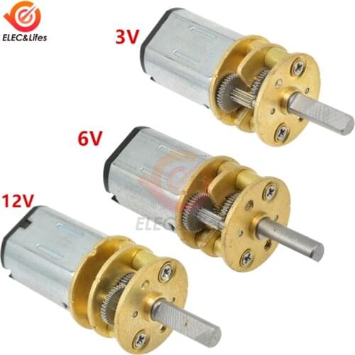 GA13-N20 Mini Micro Metal Gear Motor N20 Gearwheel DC Motor 15/30/50/60/100/200/300/400/500/600/1000RPM