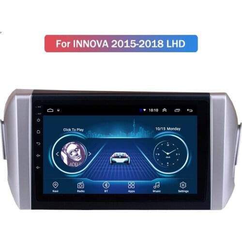 Hot For Toyota INNOVA 2015 2016 2017 2018 GPS Reversing Image Car Navigation Android Navigation Android 9 Car Multimedia Player