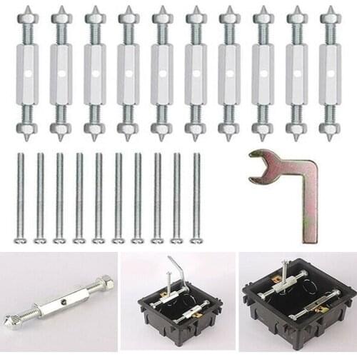 Metal Switch Socket Screws Type 86 Fixed Screws Spanner Cassette Repairer Rod Wall Mount Switch Box Electrical Repair Tools