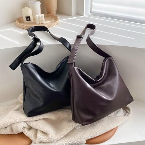 2020 New Womens Bag Solid Color PU Shoulder Messenger Bag Fashion Casual Women Bag Shopping Bag Ladies Bag Big Bag