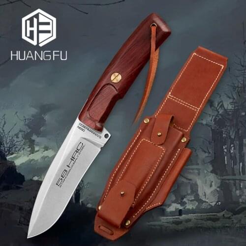 N690 Steel Fixed Blade Survival Knife Military Knife Outdoor Tactical Knife Hiking Hunting Knife High End Self Defense Tool