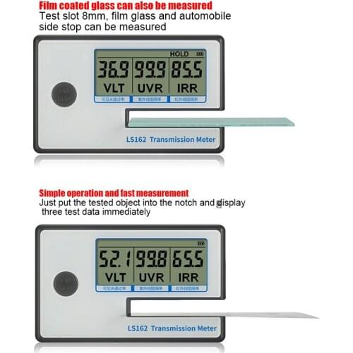 Portable Window Solar Test Tool Solar Film Transmission Meter Multi-function Handheld LS162