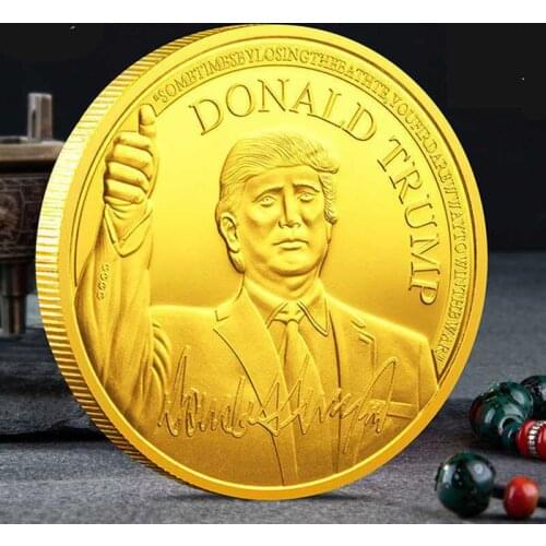 President Donald Trump Inaugural Gold / Silver Plated Commemorative Novelty Coin 2020