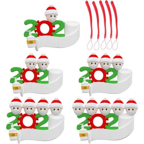 Christmas Decorators 2020 Personalized DIY Family Members Name Christmas Ornament Kit, Christmas Tree Pendants