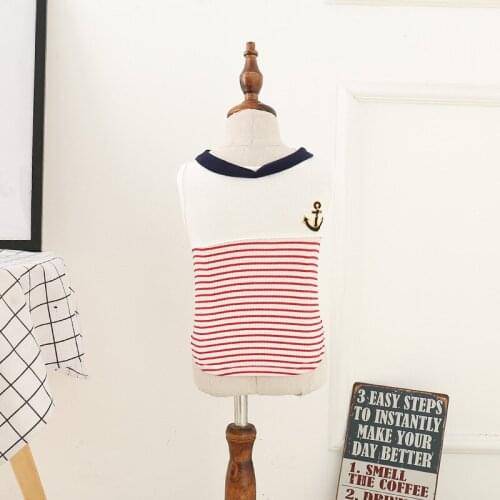 Spring Dog Clothes Navy Style Pet Shirt Clothing for Dogs Costume Ropa Para Perro French Bulldog Clothes For Small Dogs Puppy