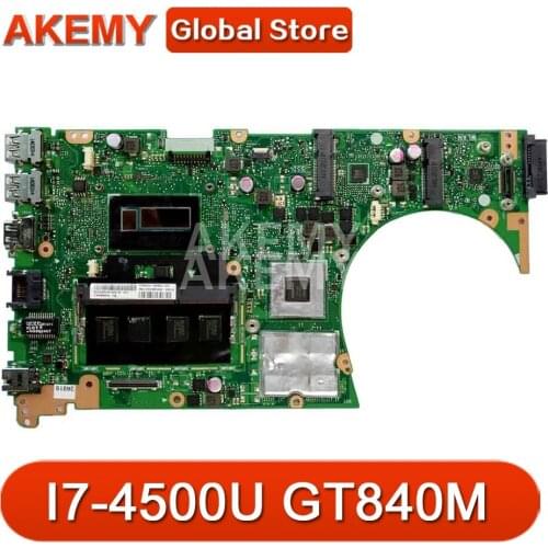 S551LN For ASUS S551LB S551LA Vivobook Laptop motherboard I7-4500U GT840M 4G RAM REV2.2 Test motherboard work 100