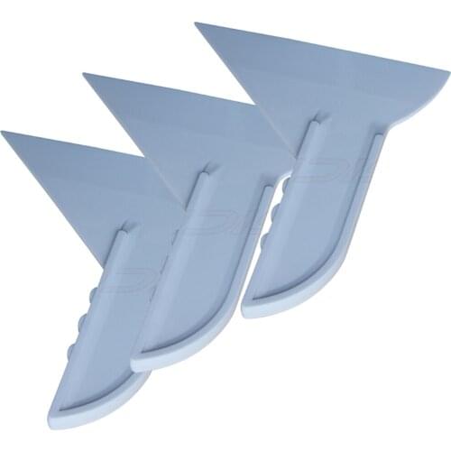 EHDIS 3pcs Car Window Tint Scraper Vinyl Film Sticker Remover Tools White Water Wiper Wrapping Squeegee Automotive Wash Cleaner