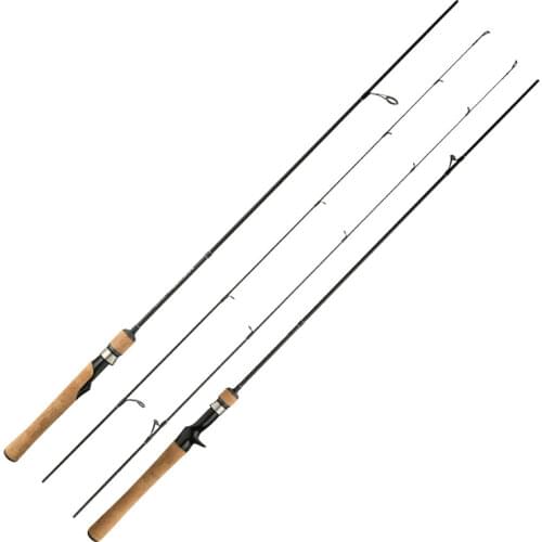 Catch.u UL Fishing Rod 1.68/1.8m Carbon Fiber Spinning/casting Fishing Pole with Solid Tip for Stream Reservoir Pond Lake River