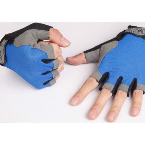 Cycling Half-Finger Gloves Anti Slip Outdoor Sport Sun Protection Cycling Gloves Breathable Mesh FabricSport Bicycle Accessories