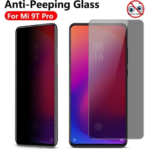 Full Anti Spy Tempered Glass For Xiaomi Mi 9t pro 9 se 8 lite Anti-Peep Privacy screen protector redmi note 7 8 Pro 7A 8A glas