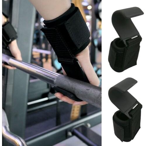 1 Pair Weightlifting Grips Straps Hook Horizontal Bar Training Fitness Gym Wrist Support Dumbbell Weight Lifting Protective Gear