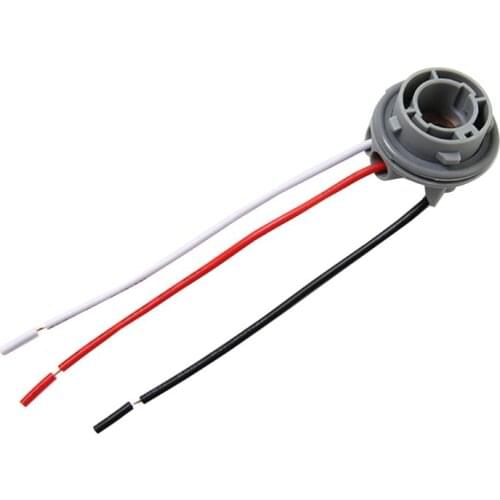 1pc 1157 Bulb Socket BAY15D Lamp Holder P21/5W Adapter Base Connector For Brake light Plastic Car Accessories W91F