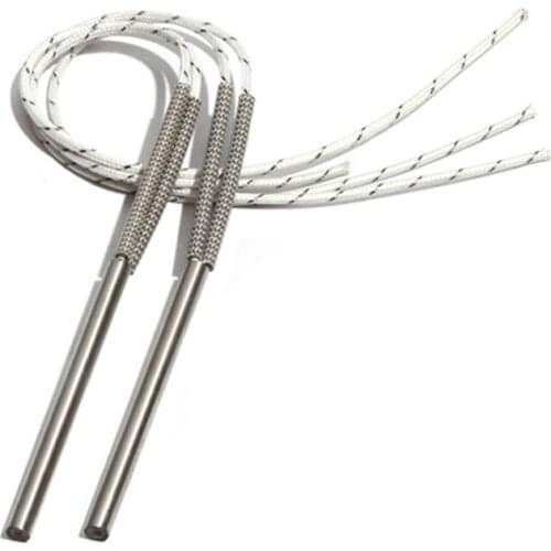 2PCS 6mm 380~500mm 316SUS Single Head Dual Heating Tube 110/220/380V Cartridge Heater 930/980/1000/1100/1200W Electric Element