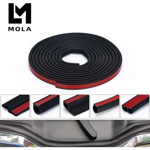 4 Meters Shape B P Z Big D Car Door Seal Strip EPDM Rubber Noise Insulation Weatherstrip Soundproof Car Seal Strong adhensive