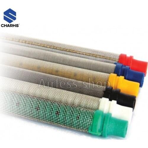 CHARHS 5pcs Push-In type paint spray gun filter 30/60/100/150 mesh for wa9ner paint sprayer gun 304 Stainless