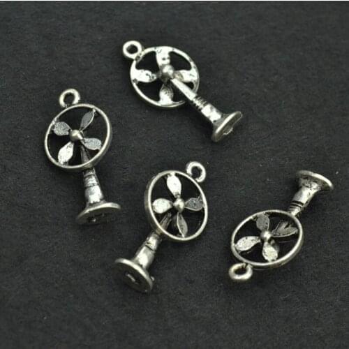 Free Shippin 20 pcs 26*12 mm antique silver color Alloy Fan charms Pendant Jewelry Findings 3315A