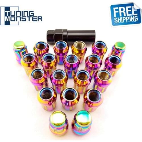 Free Shipping M12*P1.5/M12*P1.25 Groove Car Wheel Lug Nuts Anti-theft Security Nuts Alloy Steel Closed End